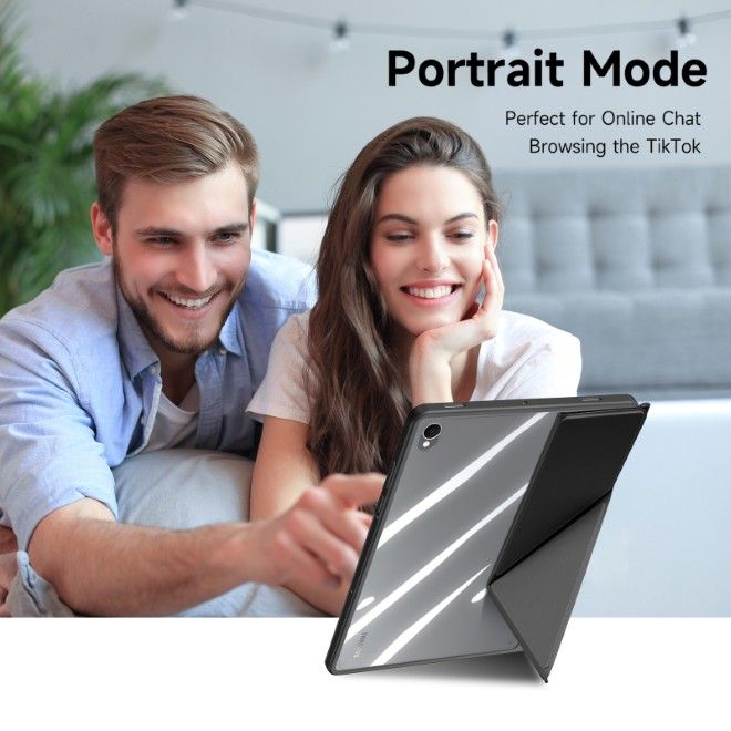 Dux Ducis - Samsung Galaxy Tab S11 Hülle - Leder Bookcover - Magi Series - schwarz