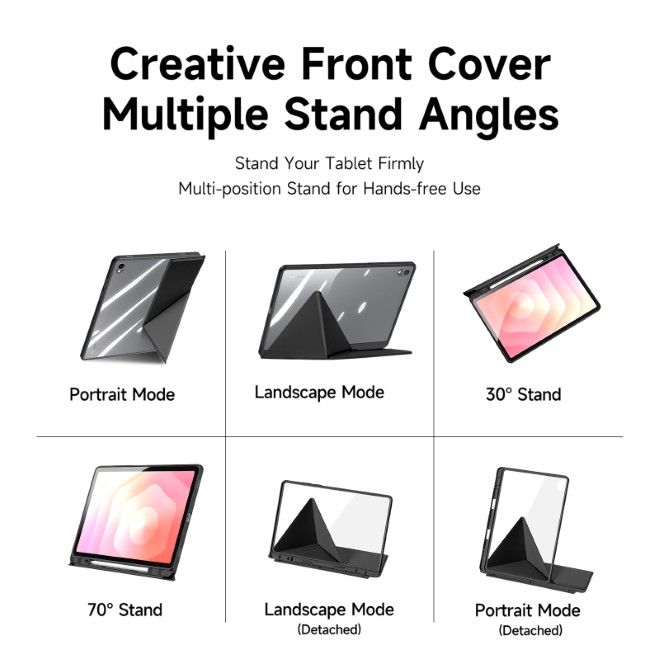 Dux Ducis - Samsung Galaxy Tab S11 Hülle - Leder Bookcover - Magi Series - schwarz