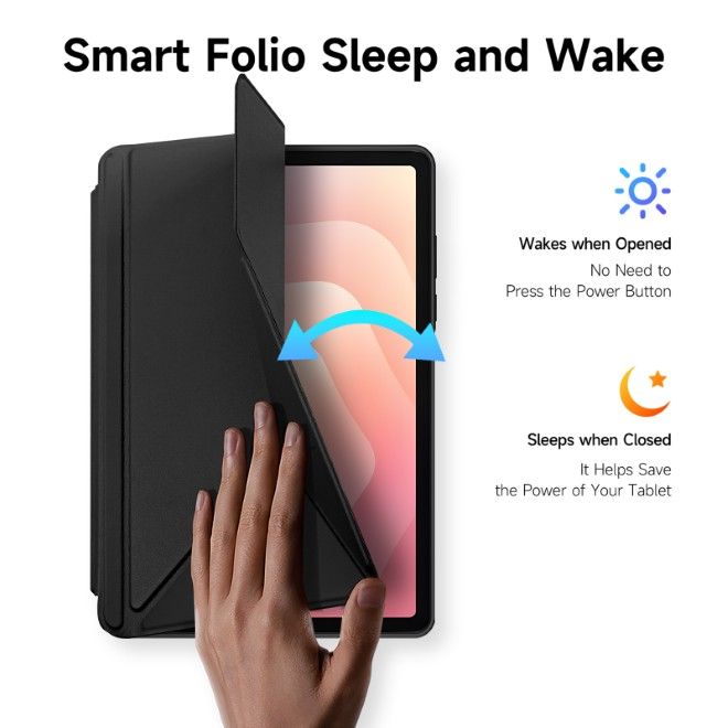 Dux Ducis - Samsung Galaxy Tab S11 Hülle - Leder Bookcover - Magi Series - schwarz