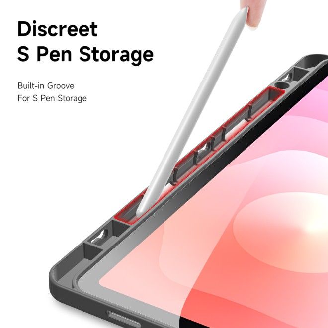 Dux Ducis - Samsung Galaxy Tab S11 Hülle - Leder Bookcover - Magi Series - grau