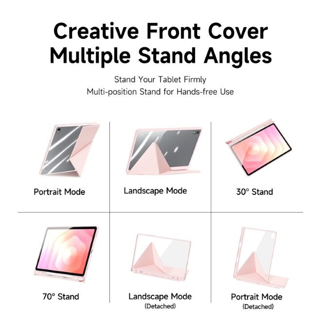 Dux Ducis - Samsung Galaxy Tab S11 Hülle - Leder Bookcover - Magi Series - pink