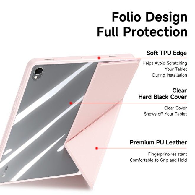 Dux Ducis - Samsung Galaxy Tab S11 Hülle - Leder Bookcover - Magi Series - pink