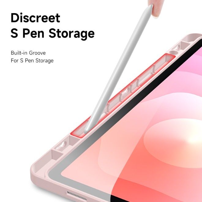 Dux Ducis - Samsung Galaxy Tab S11 Hülle - Leder Bookcover - Magi Series - pink