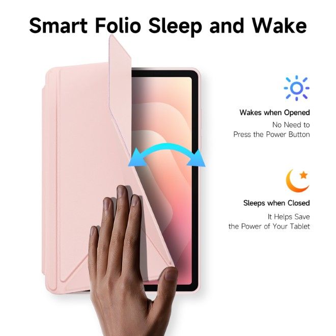 Dux Ducis - Samsung Galaxy Tab S11 Hülle - Leder Bookcover - Magi Series - pink