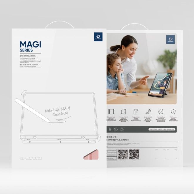 Dux Ducis - Samsung Galaxy Tab S11 Hülle - Leder Bookcover - Magi Series - pink