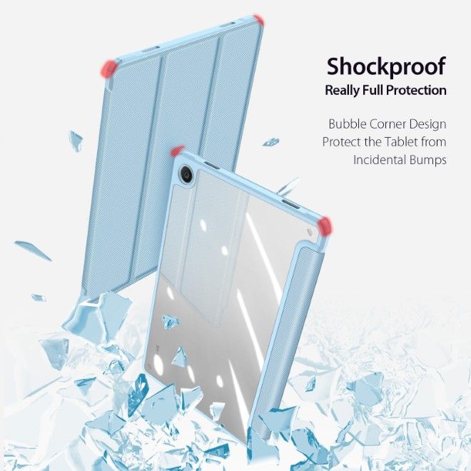 Dux Ducis - Samsung Galaxy Tab A11+ / A9+ Hülle - Leder Bookcover - Toby Series - blau