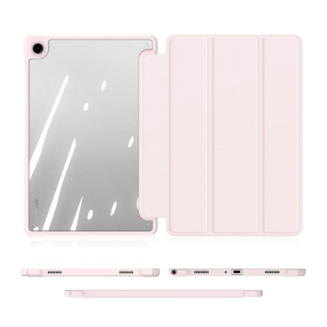 Dux Ducis - Samsung Galaxy Tab A11+ / A9+ Hülle - Leder Bookcover - Toby Series - pink