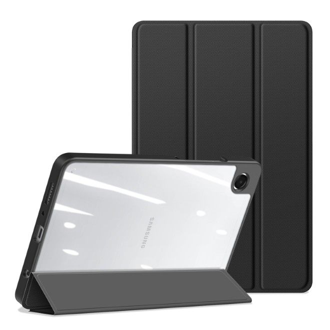 Dux Ducis - Samsung Galaxy Tab A11 / A9 Hülle - Leder Bookcover - Toby Series - schwarz