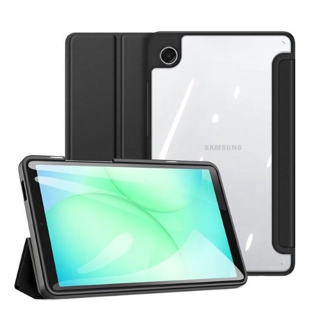 Dux Ducis - Samsung Galaxy Tab A11 / A9 Hülle - Leder Bookcover - Toby Series - schwarz
