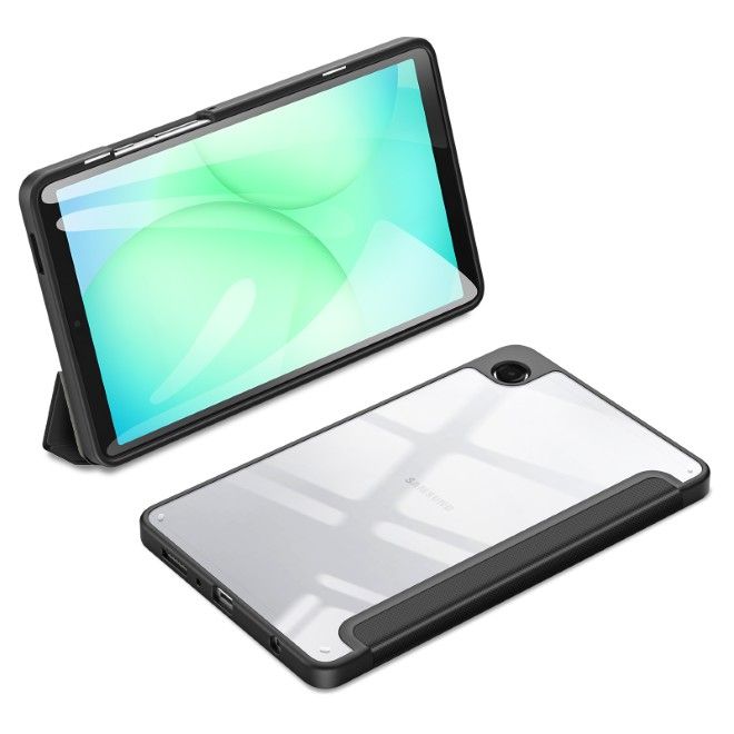 Dux Ducis - Samsung Galaxy Tab A11 / A9 Hülle - Leder Bookcover - Toby Series - schwarz