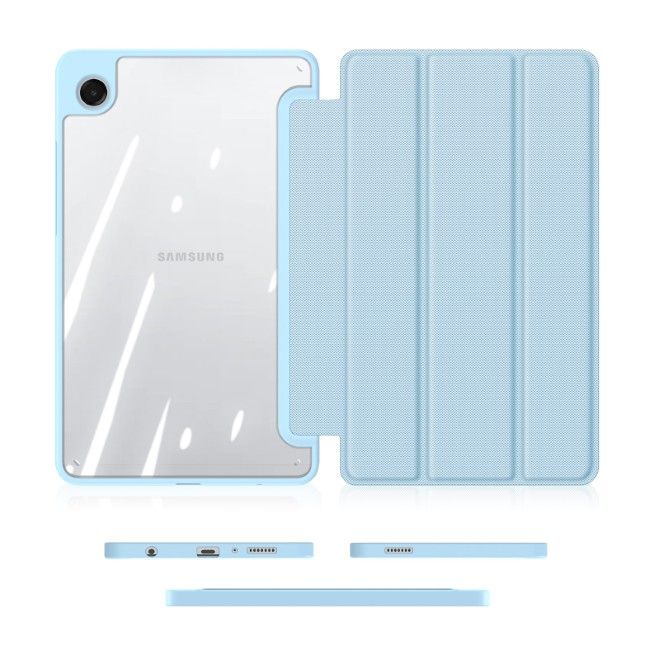 Dux Ducis - Samsung Galaxy Tab A11 / A9 Hülle - Leder Bookcover - Toby Series - blau