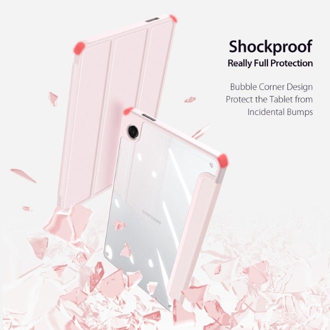 Dux Ducis - Samsung Galaxy Tab A11 / A9 Hülle - Leder Bookcover - Toby Series - pink