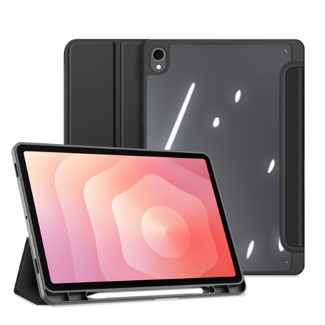 Dux Ducis - Samsung Galaxy Tab S11 Hülle - Leder Bookcover - Toby Series - schwarz