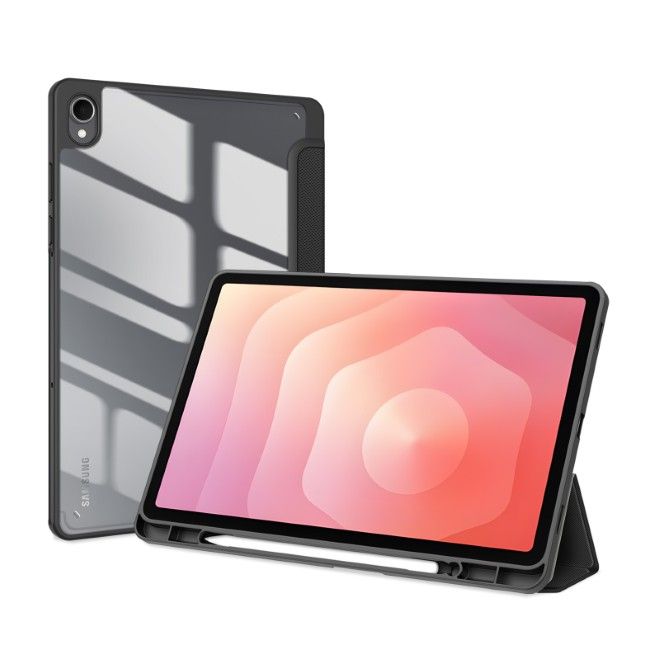 Dux Ducis - Samsung Galaxy Tab S11 Hülle - Leder Bookcover - Toby Series - schwarz