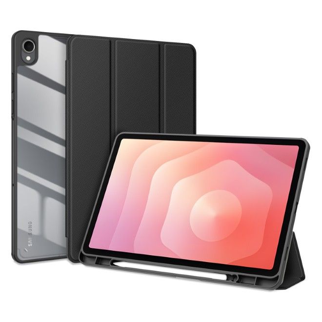 Dux Ducis - Samsung Galaxy Tab S11 Hülle - Leder Bookcover - Toby Series - schwarz