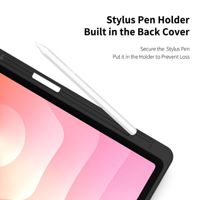 Dux Ducis - Samsung Galaxy Tab S11 Hülle - Leder Bookcover - Toby Series - schwarz