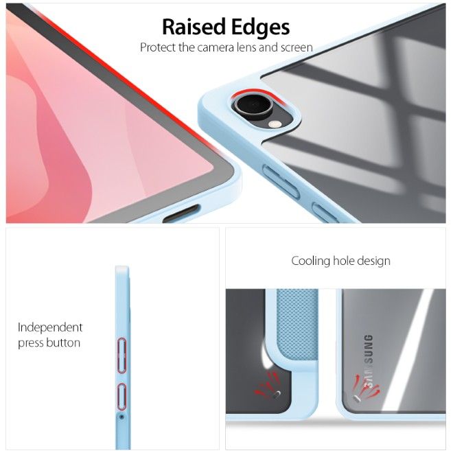 Dux Ducis - Samsung Galaxy Tab S11 Hülle - Leder Bookcover - Toby Series - blau