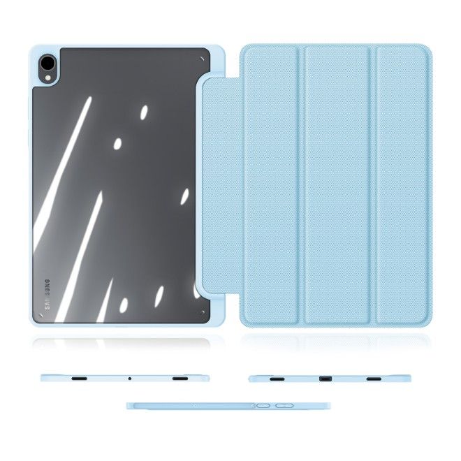 Dux Ducis - Samsung Galaxy Tab S11 Hülle - Leder Bookcover - Toby Series - blau