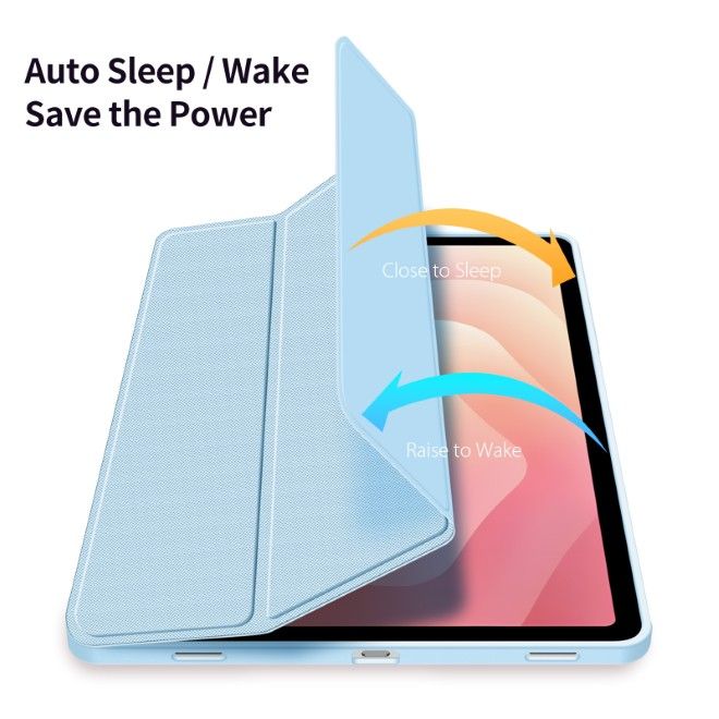 Dux Ducis - Samsung Galaxy Tab S11 Hülle - Leder Bookcover - Toby Series - blau