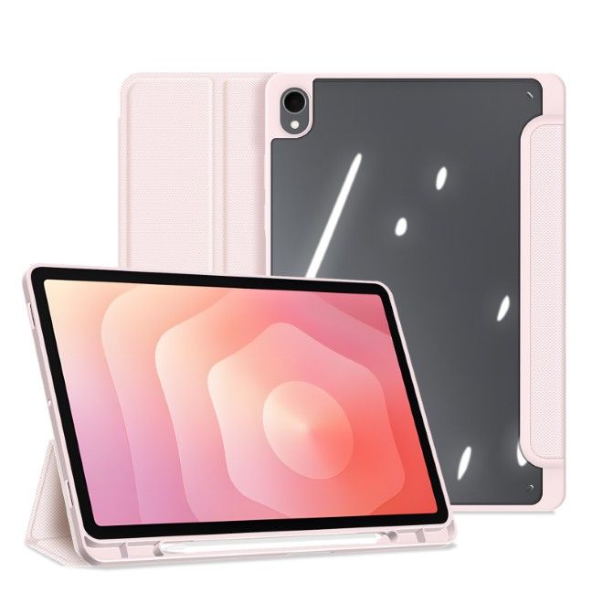 Dux Ducis - Samsung Galaxy Tab S11 Hülle - Leder Bookcover - Toby Series - pink