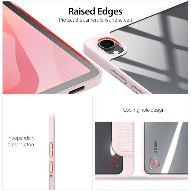 Dux Ducis - Samsung Galaxy Tab S11 Hülle - Leder Bookcover - Toby Series - pink