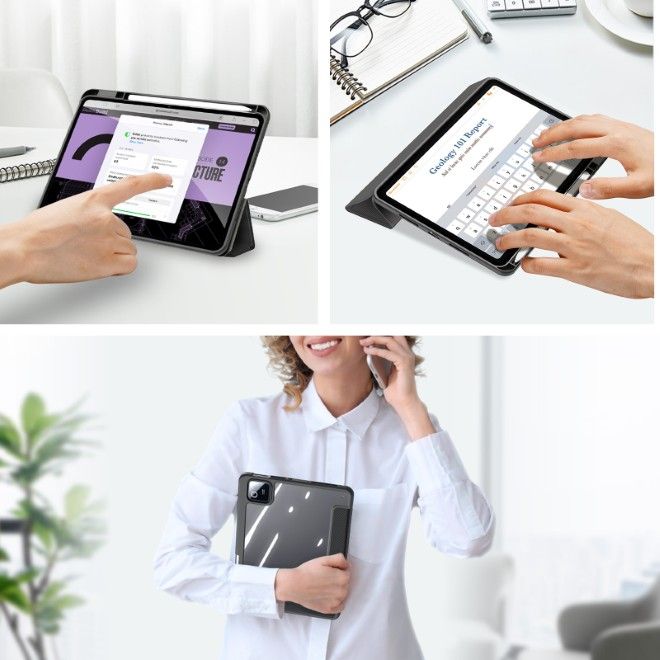 Dux Ducis - Xiaomi Pad 8 / 7 Pro / 7 Hülle - Leder Bookcover - Toby Series - schwarz