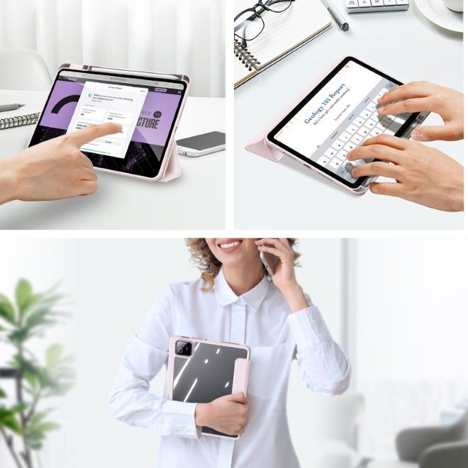 Dux Ducis - Xiaomi Pad 8 / 7 Pro / 7 Hülle - Leder Bookcover - Toby Series - pink