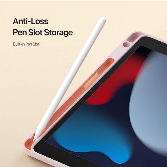 Dux Ducis - iPad 10.2 (2021 / 2020 / 2019) Hülle - Kunstleder Bookcover - Vers Series - pink