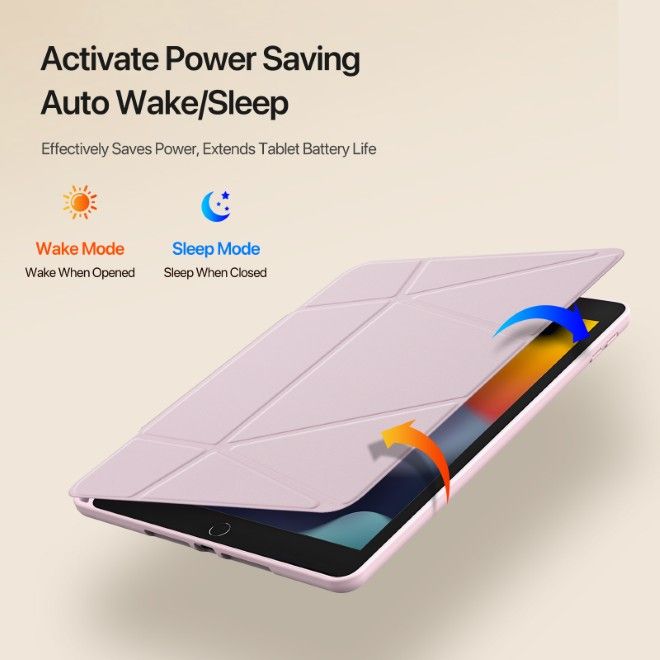 Dux Ducis - iPad 10.2 (2021 / 2020 / 2019) Hülle - Kunstleder Bookcover - Vers Series - pink