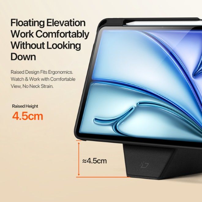 Dux Ducis - iPad Air 11 (2025/2024/2022/2020) / iPad Pro 11 (2022/2021/2020) Hülle - Kunstleder Bookcover - Vers Series - schwarz