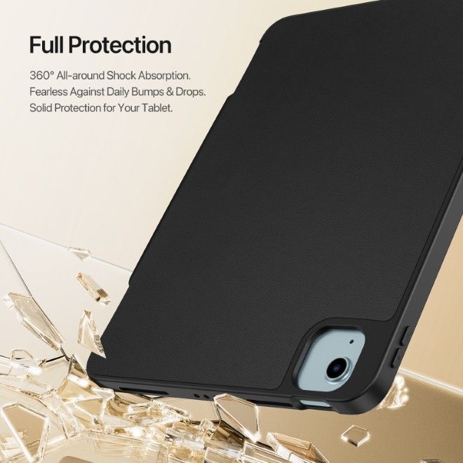 Dux Ducis - iPad Air 11 (2025/2024/2022/2020) / iPad Pro 11 (2022/2021/2020) Hülle - Kunstleder Bookcover - Vers Series - schwarz