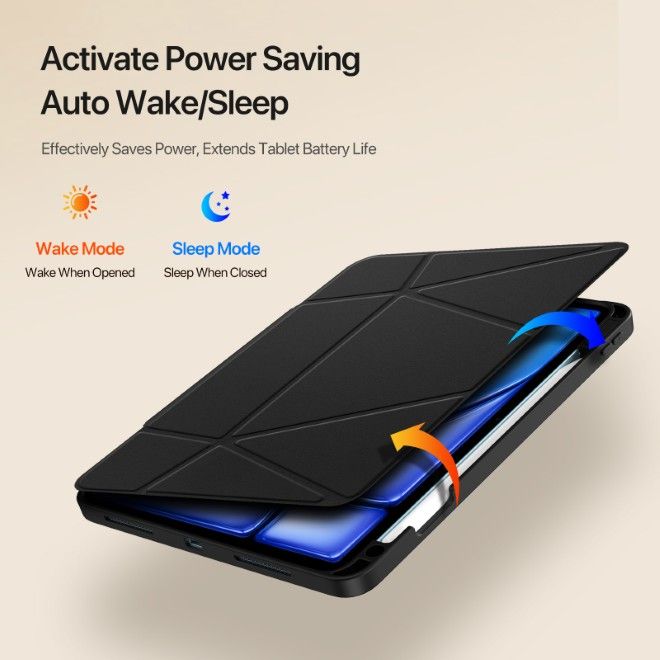 Dux Ducis - iPad Air 11 (2025/2024/2022/2020) / iPad Pro 11 (2022/2021/2020) Hülle - Kunstleder Bookcover - Vers Series - schwarz