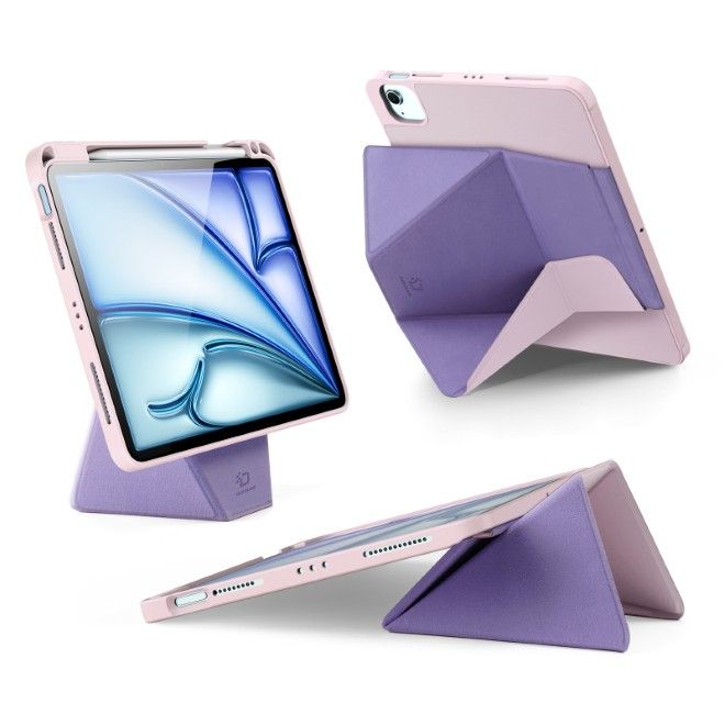 Dux Ducis - iPad Air 11 (2025/2024/2022/2020) / iPad Pro 11 (2022/2021/2020) Hülle - Kunstleder Bookcover - Vers Series - pink