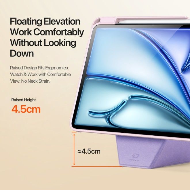 Dux Ducis - iPad Air 11 (2025/2024/2022/2020) / iPad Pro 11 (2022/2021/2020) Hülle - Kunstleder Bookcover - Vers Series - pink