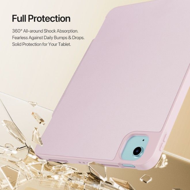 Dux Ducis - iPad Air 11 (2025/2024/2022/2020) / iPad Pro 11 (2022/2021/2020) Hülle - Kunstleder Bookcover - Vers Series - pink