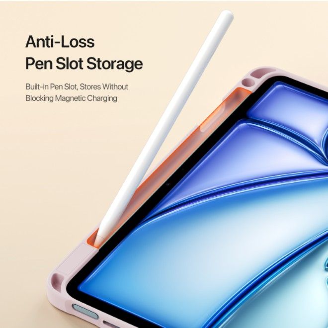 Dux Ducis - iPad Air 11 (2025/2024/2022/2020) / iPad Pro 11 (2022/2021/2020) Hülle - Kunstleder Bookcover - Vers Series - pink