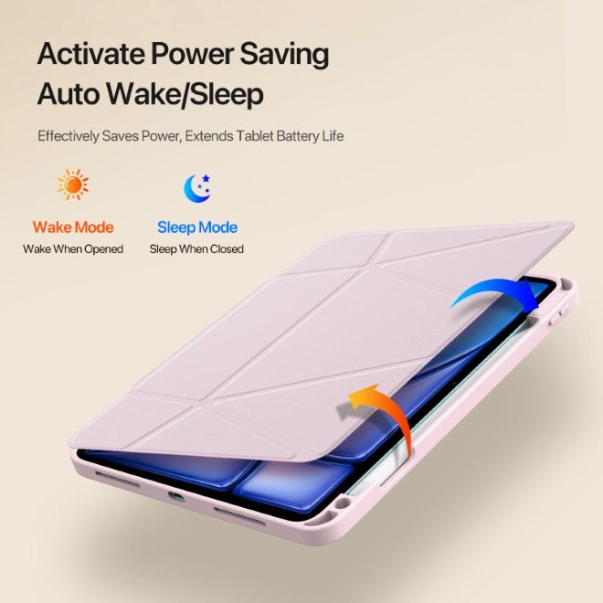 Dux Ducis - iPad Air 11 (2025/2024/2022/2020) / iPad Pro 11 (2022/2021/2020) Hülle - Kunstleder Bookcover - Vers Series - pink