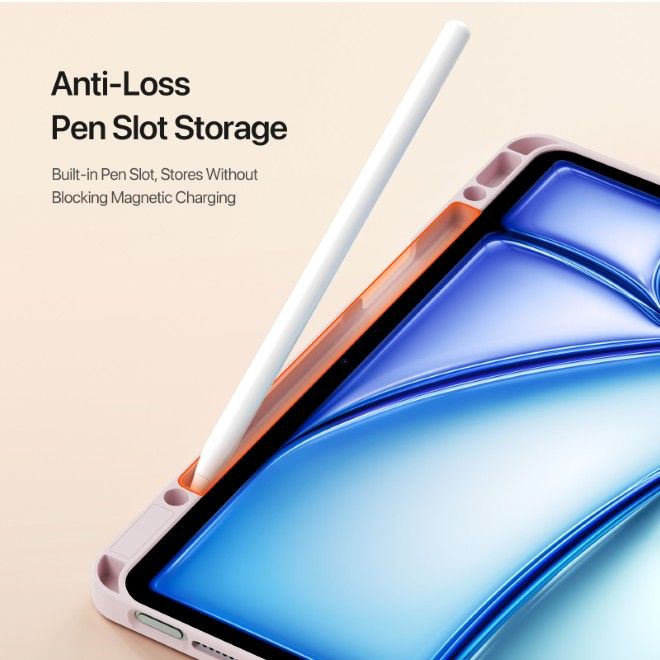 Dux Ducis - iPad Air 13 (2025/2024) / iPad Pro 12.9 (2022/2021/2020/2018) Hülle - Kunstleder Bookcover - Vers Series - pink