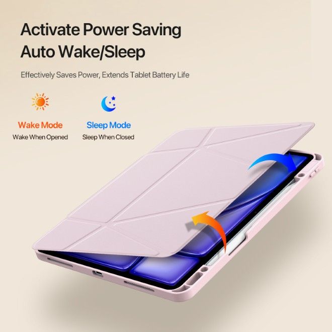 Dux Ducis - iPad Air 13 (2025/2024) / iPad Pro 12.9 (2022/2021/2020/2018) Hülle - Kunstleder Bookcover - Vers Series - pink
