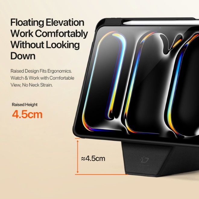 Dux Ducis - iPad Pro 11 (2025/2024) Hülle - Kunstleder Bookcover - Vers Series - schwarz