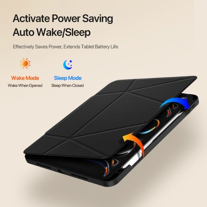 Dux Ducis - iPad Pro 11 (2025/2024) Hülle - Kunstleder Bookcover - Vers Series - schwarz