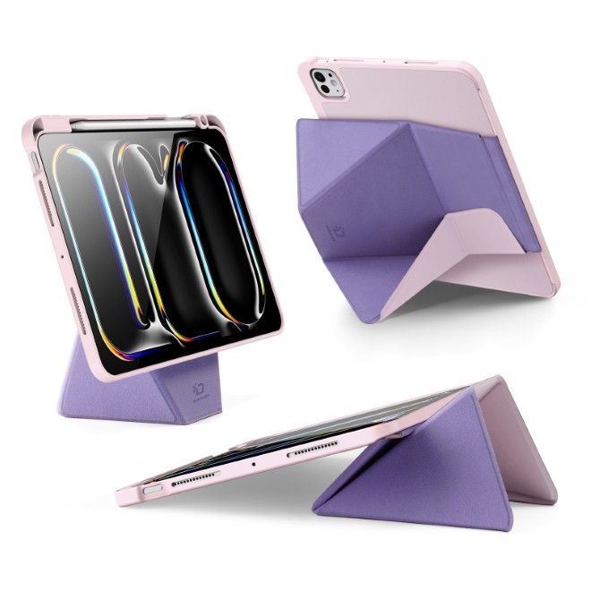 Dux Ducis - iPad Pro 11 (2025/2024) Hülle - Kunstleder Bookcover - Vers Series - pink