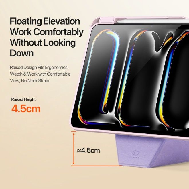 Dux Ducis - iPad Pro 11 (2025/2024) Hülle - Kunstleder Bookcover - Vers Series - pink