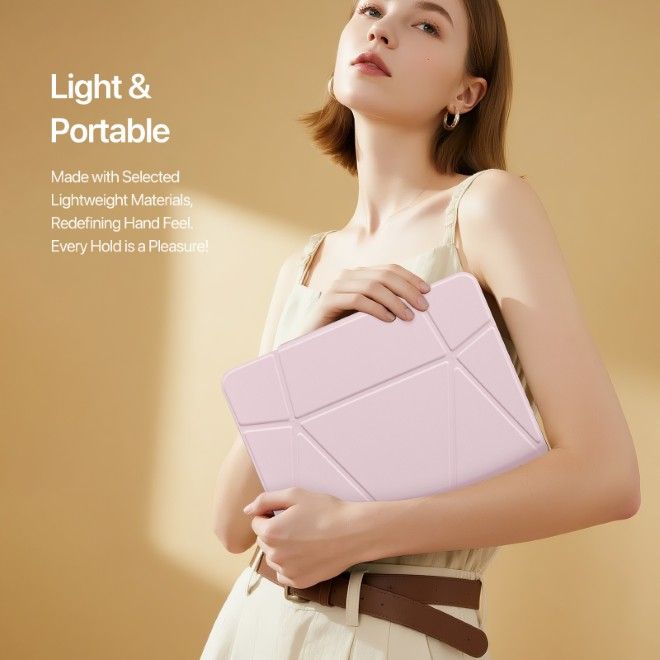 Dux Ducis - iPad Pro 11 (2025/2024) Hülle - Kunstleder Bookcover - Vers Series - pink