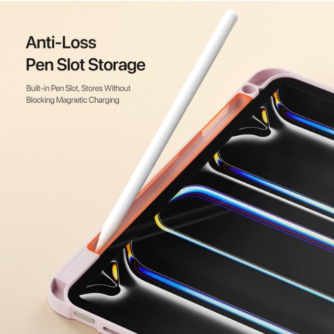 Dux Ducis - iPad Pro 11 (2025/2024) Hülle - Kunstleder Bookcover - Vers Series - pink