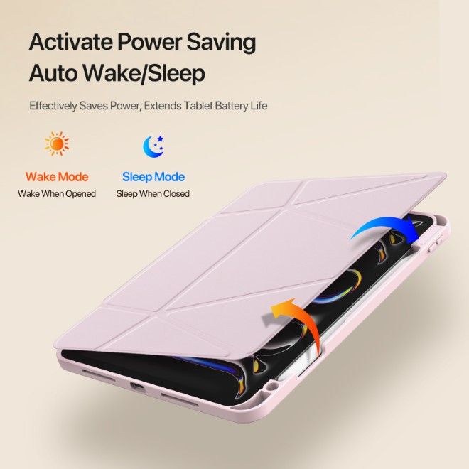 Dux Ducis - iPad Pro 11 (2025/2024) Hülle - Kunstleder Bookcover - Vers Series - pink