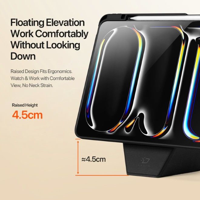 Dux Ducis - iPad Pro 13 (2025/2024) Hülle - Kunstleder Bookcover - Vers Series - schwarz