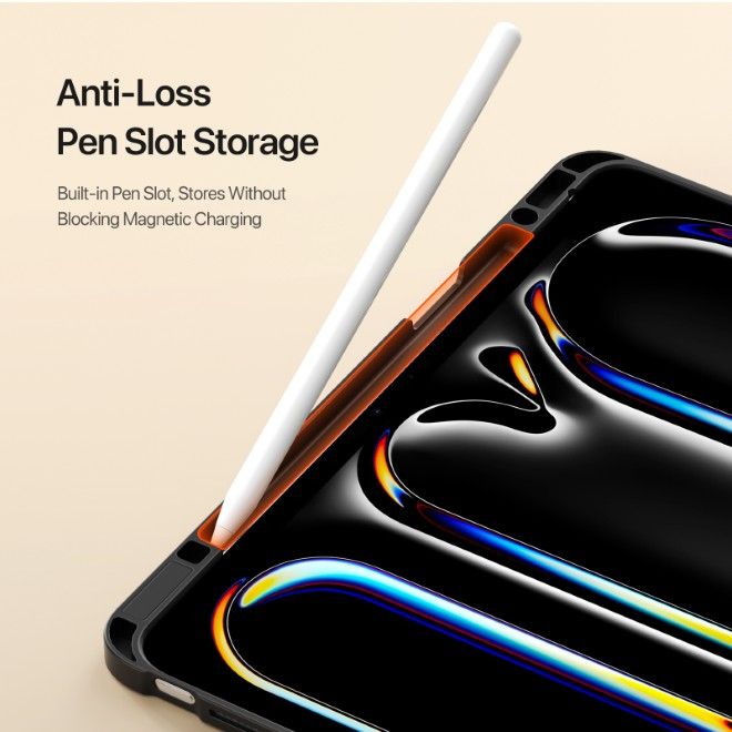 Dux Ducis - iPad Pro 13 (2025/2024) Hülle - Kunstleder Bookcover - Vers Series - schwarz