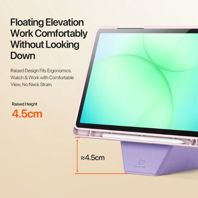 Dux Ducis - Samsung Galaxy Tab A11+ / A9+ Hülle - Kunstleder Bookcover - Vers Series - pink