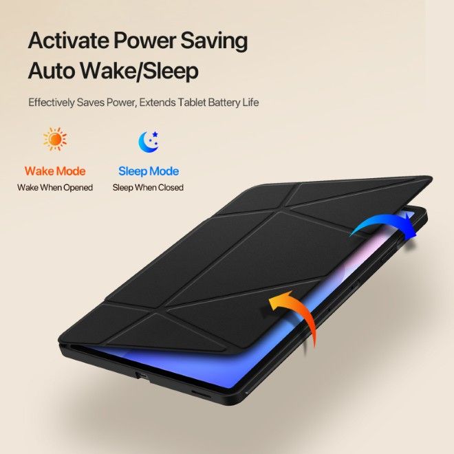 Dux Ducis - Samsung Galaxy Tab S10 FE+ Hülle - Kunstleder Bookcover - Vers Series - schwarz